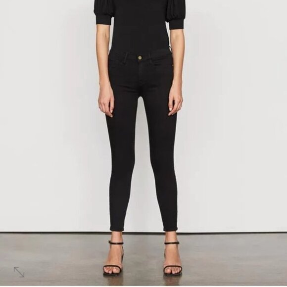 Frame Denim Colc403 Le Skinny Jeanne Crop - Picture 1 of 10